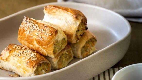 Mini sausage rolls by Libby Bailey.