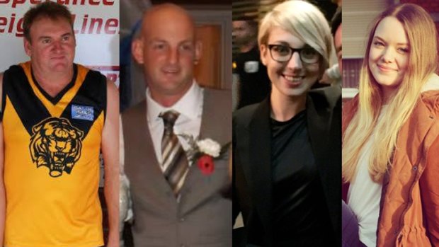 Kym Brett Curnow, Thomas Leslie Butcher, Anna Sashohova Winther and Julia Kohrs-Lichte were killed in the Esperance fires.