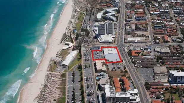 The lot on the corner of West Coast Highway and Scarborough Beach Road is the largest privately-owned land holding in the redevelopment area.