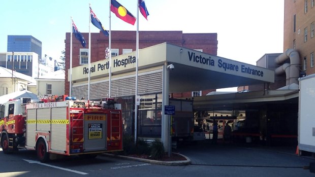 Parts of Royal Perth Hospital were evacuated in the bomb scare.