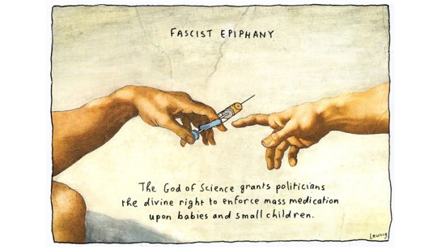 Michael Leunig's latest anti-vaccination cartoon has upset readers. 