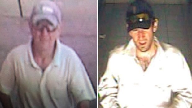 CCTV images of Gino and Mark Stocco before their arrest. 