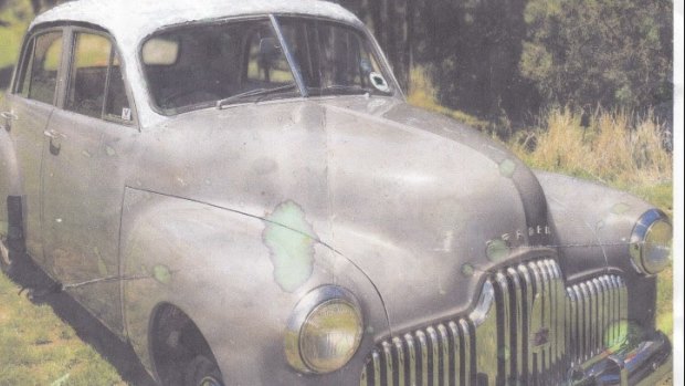 The 1949 FX Holden sedan was stolen from a shed on a property on Ridge Road between May 17 and 25.