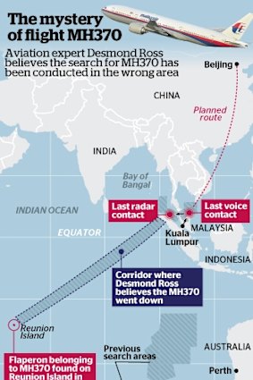 MH370 search map