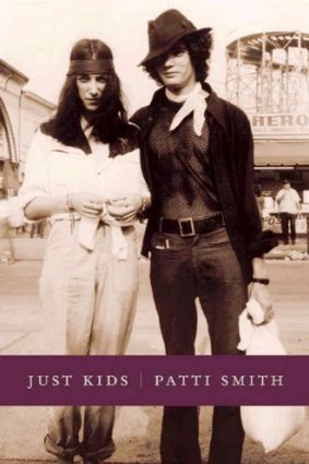 The cover of <i>Just Kids</i> shows Patti Smith with Robert Mapplethorpe.