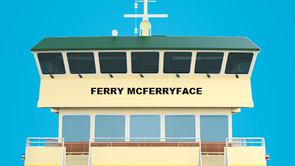 Transport Minister Andrew Constance announced that a Sydney ferry would be named Ferry McFerryFace.