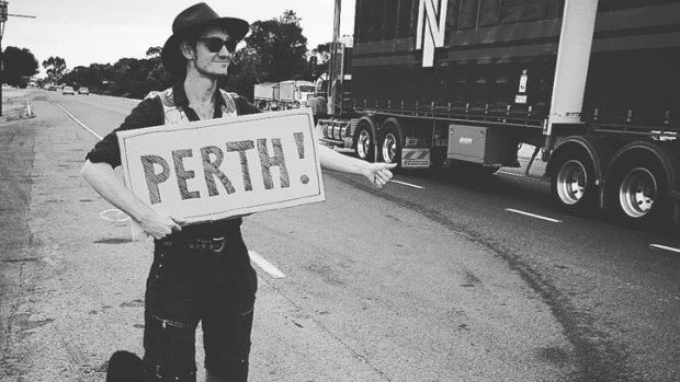 Charlie has hitchhiked across Australia and the world for 11 years. 