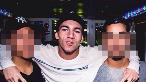 Aidan Smith, centre, died after being stabbed at a party in Ryde on Sunday.