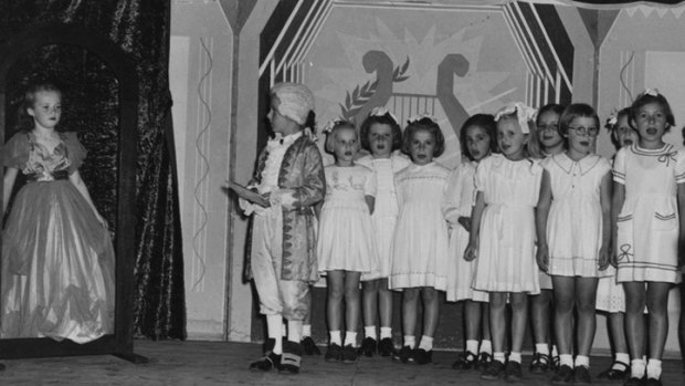 Children performing a play at the Enoggera Immigration Holding Centre. (Circa 1953)