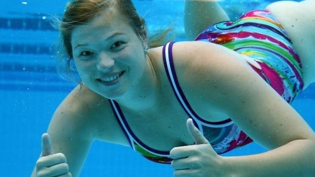 For the first time in her 24 years, Brisbane's Jamie-Lee Lewis can hear in water,