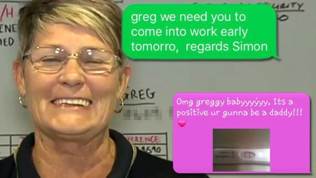 'Greg's' number was accidentally revealed in the interview... he has since been bombarded with texts.