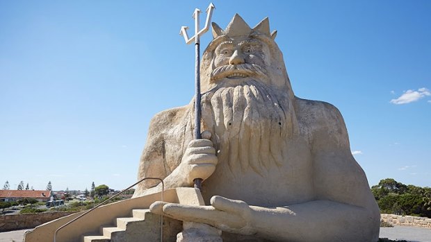 King Neptune has been restored to his former glory after years of vandalism