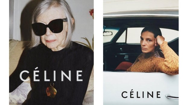 Joan Didion in Celine's new campaign.