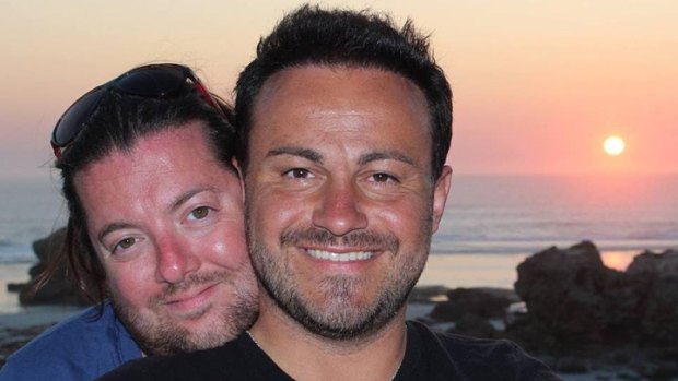 David and Marco Bulmer-Rizzi were on their honeymoon in Adelaide when David  was killed in a fall.