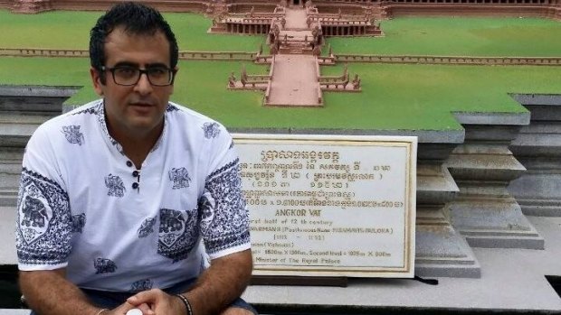 Iranian refugee Daniel Eskandari, one of the last two refugees left in Phnom Penh from the five Australia transferred from Nauru. 