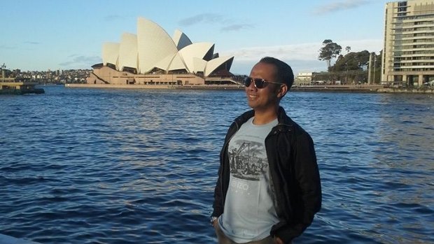 Tommy Abu Alfatih posted this photo of himself in front of the Opera House to his Facebook account in August 2014.