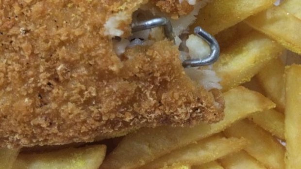 A University of Queensland student found a metal object in a meal.