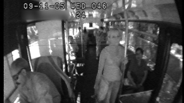 CCTV captured Lauren on the bus home, shortly before the vicious attack.