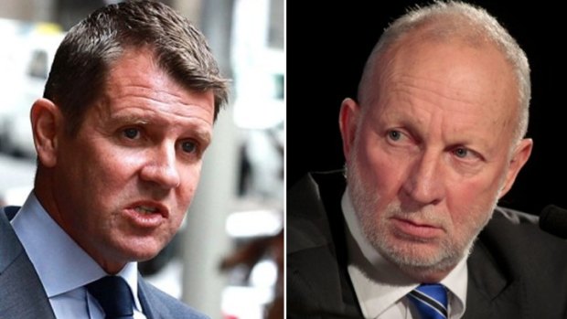 Mixed stats: NSW Premier Mike Baird, left, and the director of the NSW Bureau of Crime Statistics and Research Don Weatherburn.
