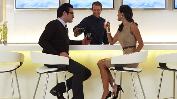 Dressing up a bit for a business class lounge shouldn't be difficult.