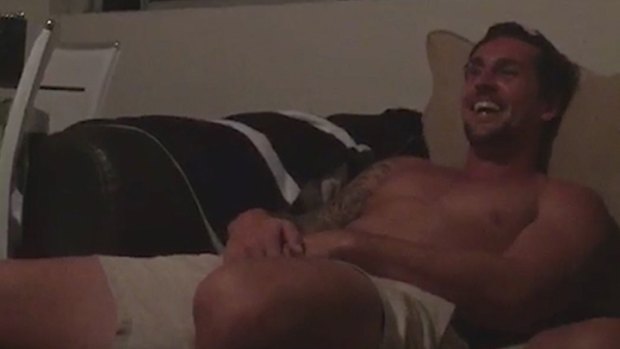 Sydney Roosters captain Mitchell Pearce has been stood down from training after video emerged of him simulating a lewd act with a dog. 