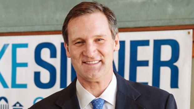 Mike Signer, Mayor of the Virginia college town of Charlottesville, was the target of anti-Semitic tweets on Sunday. He is seen here in a picture from his website.