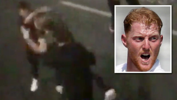Ben Stokes and the video in which he is alleged to have punched a man to the ground.