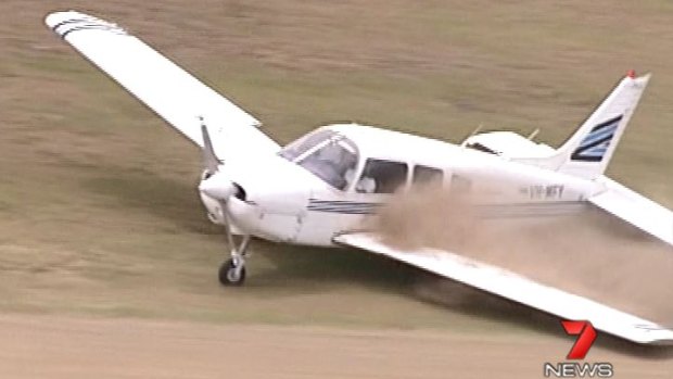 A student pilot made a successful emergency landing at Archerfield Airport on Saturday after experiencing landing gear problems.