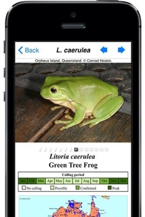 The Frogs of Australia app.