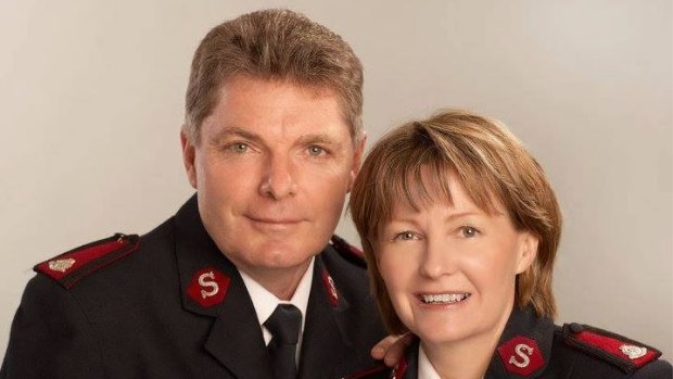 Major Geoff Freind pictured with his wife Lyn.