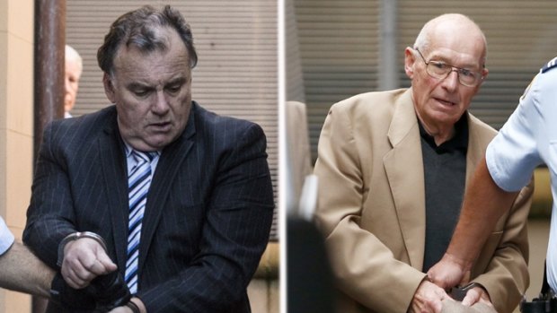 Convicted murderers Glen McNamara, left, and Roger Rogerson, who met with Gattellari before their arrests.