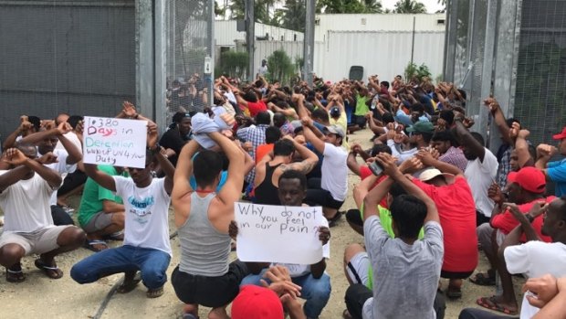 Manus Island asylum seekers have protested their detention but also fear leaving the facility.