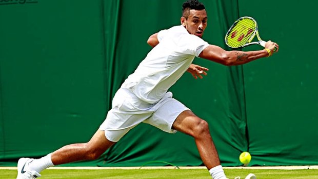 Good influence: Lleyton Hewitt may have a positive effect on Nick Kyrgios. 