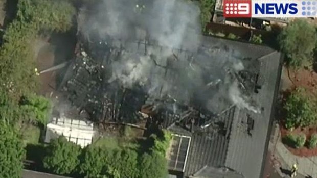 The family's Doncaster home was destroyed in the fire. 
