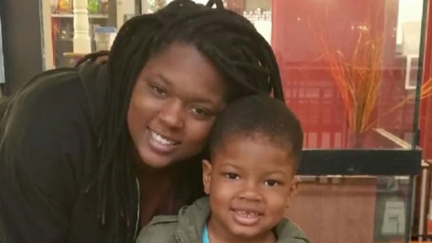 Romechia Simms with her son, Ji'Aire Donnell Lee. 