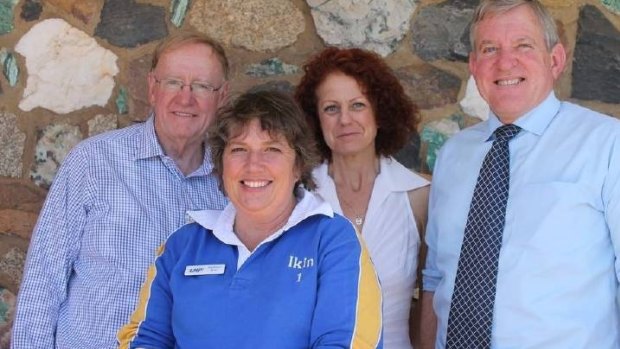 Noeline Ikin, (second from left), pictured with Women's LNP president Theresa Craig, Senator Ian MacDonald and former Abbott government minister Ian Macfarlane.