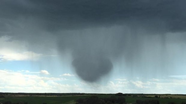 Microburst photographed near Roma in outback Queensland.