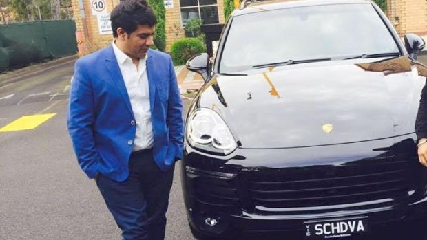 Education salesman Gagandeep Sachdeva and his new Porsche.