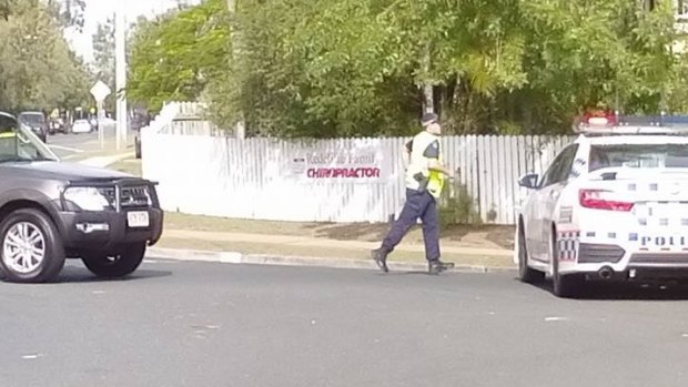 Police closed a number of streets in Redcliffe after a man has made threats.