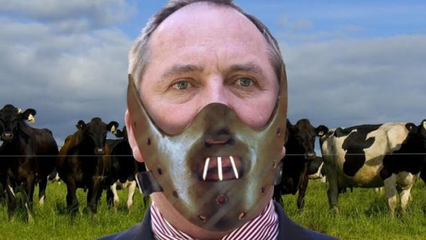 I'm in Johnny Depp's head: Barnaby Joyce as Hannibal Lecter.