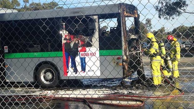 Firefighters tackle another Transperth bus blaze in Whitfords