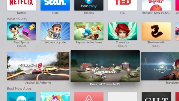 The new Apple TV's App Store.