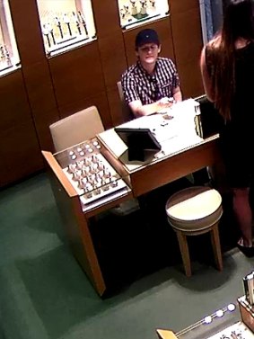 Brisbane detectives want to speak to this man over the theft of high-priced watches.