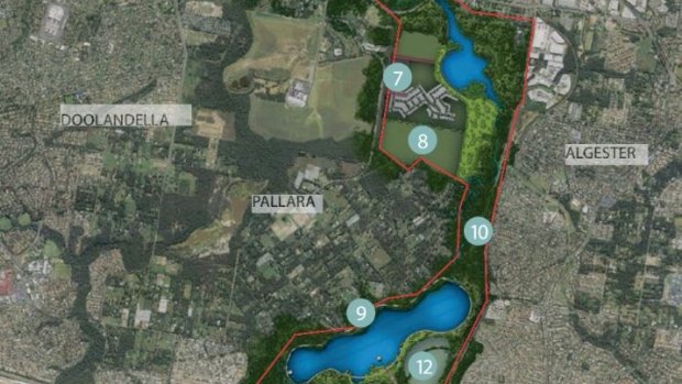 The southern section of the proposed Oxley Creek "super park".