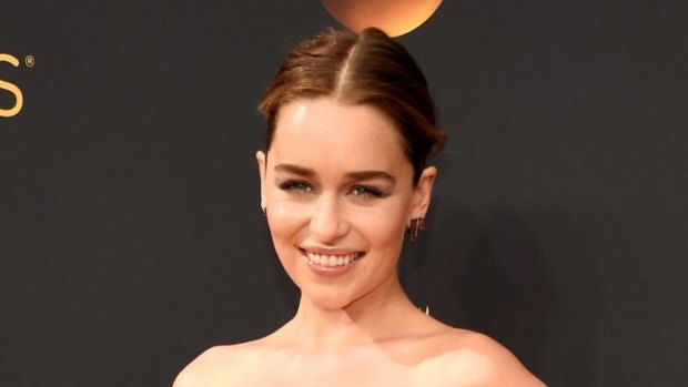 Emilia Clarke chose to sport subtle make-up for the awards.