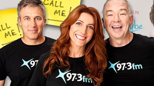 Hosts of 97.3FM's flagship program, Terry Hansen, Robin Bailey and Bob Gallagher.