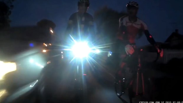 The GoPro captured the moment these cyclists were hit by a motorist in Midland