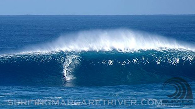 Big wave surfers flocked to Margaret River to ride the monster waves. 