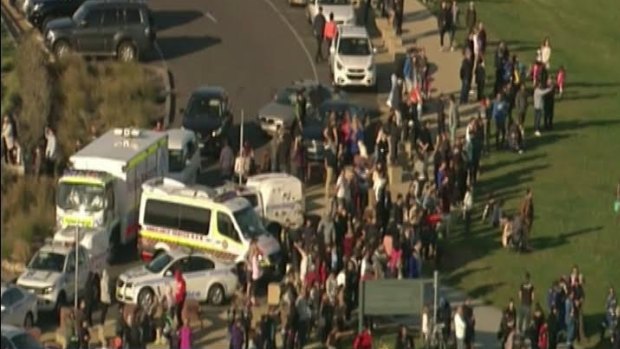 Scores of people were at La Perouse enjoying a sunny Sunday afternoon when the accident occurred.