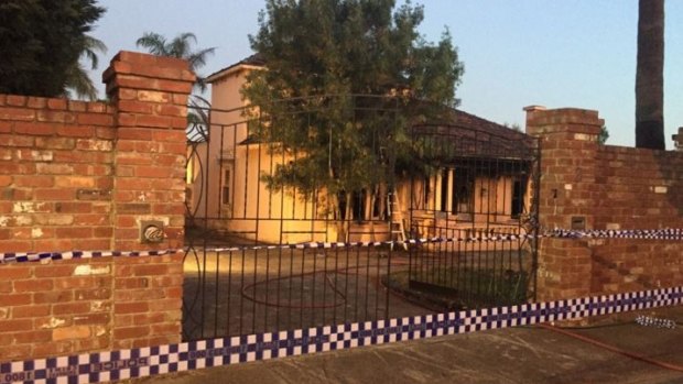 The former home of Des 'Tuppence' Moran was gutted by fire on Wednesday night.